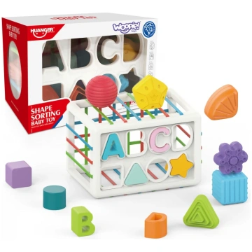 Elastīgs sensorais kubs "Shape Sorting" Woopie