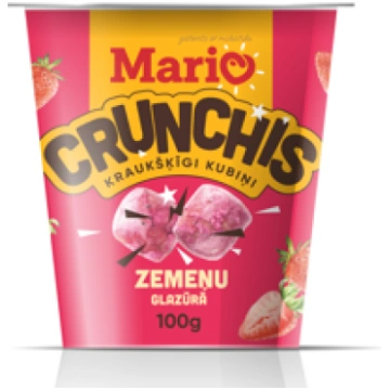 Kubiņi MARIO ar zemeņu garšu, 100g (450-23148)