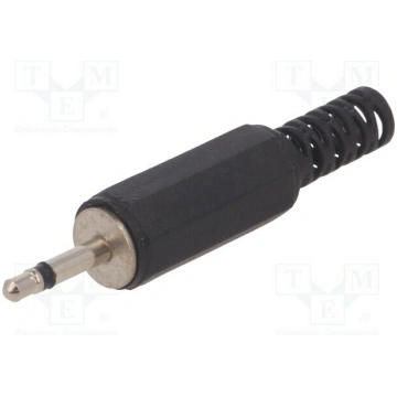 Connector: Jack 2,5mm; plug; male; mono,with strai