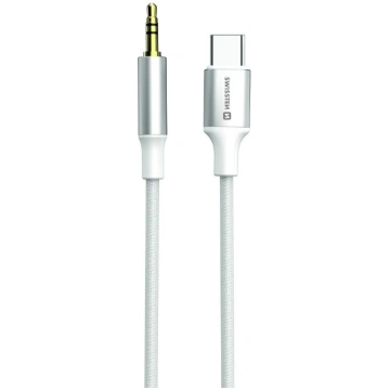 Swissten Audio Adapter Textile USB-C - 3.5mm Vads 