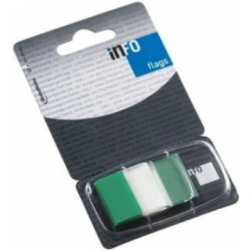 Papīrs-index Global Notes, 25x43mm, green, Plastic