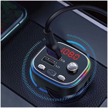 Fm transmiteris ar bluetooth (usb, Tf, charger, ha