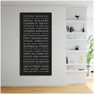 Place Names Jumble Canvas