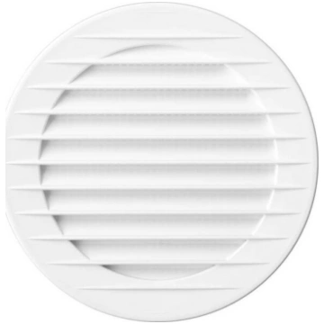 Airroxy White apaļš ventilācijas vāks ar sietu 90m